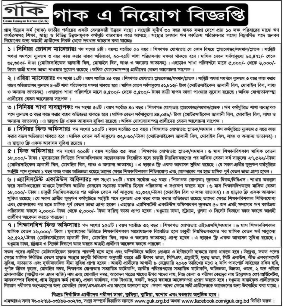 guk job circular 2023